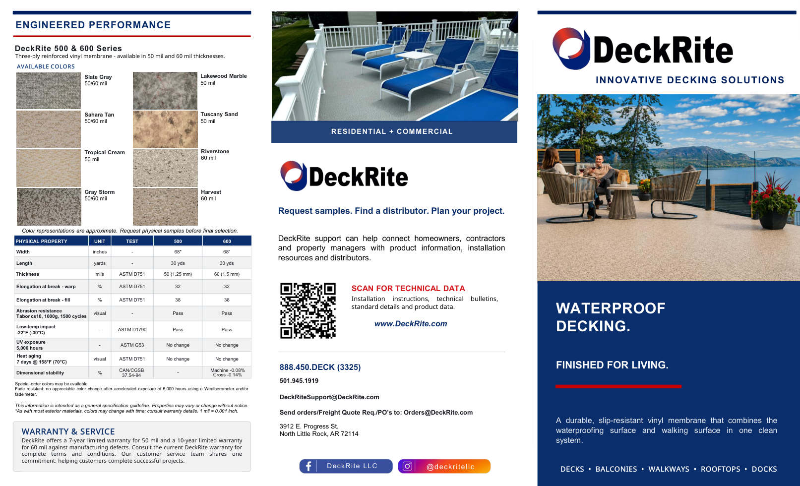 DeckRite 8.5x14 Legal Trifold Brochure preview