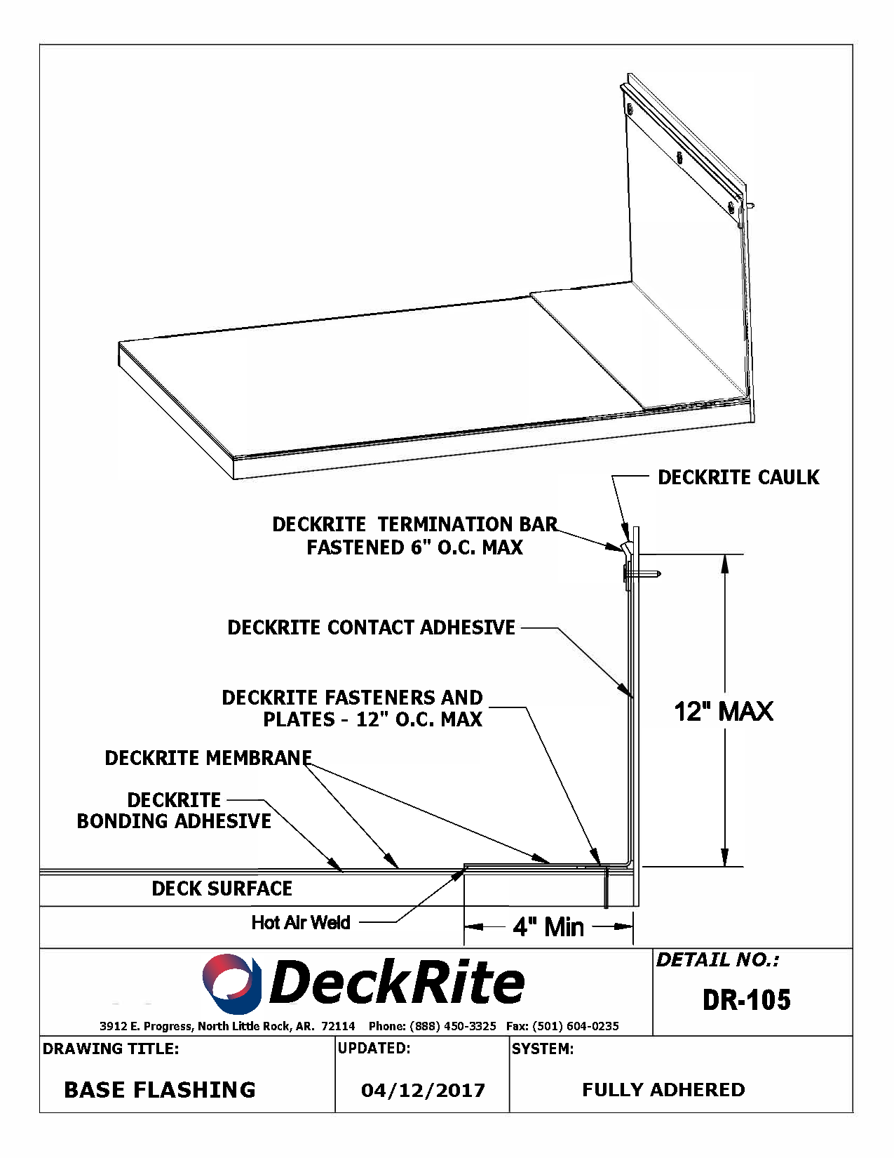 High Parapet Wall Flashing