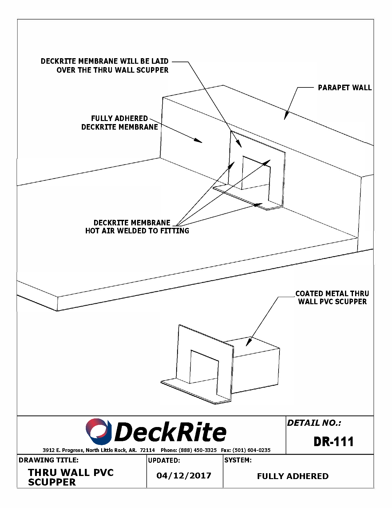Through-Wall Fitting Detail