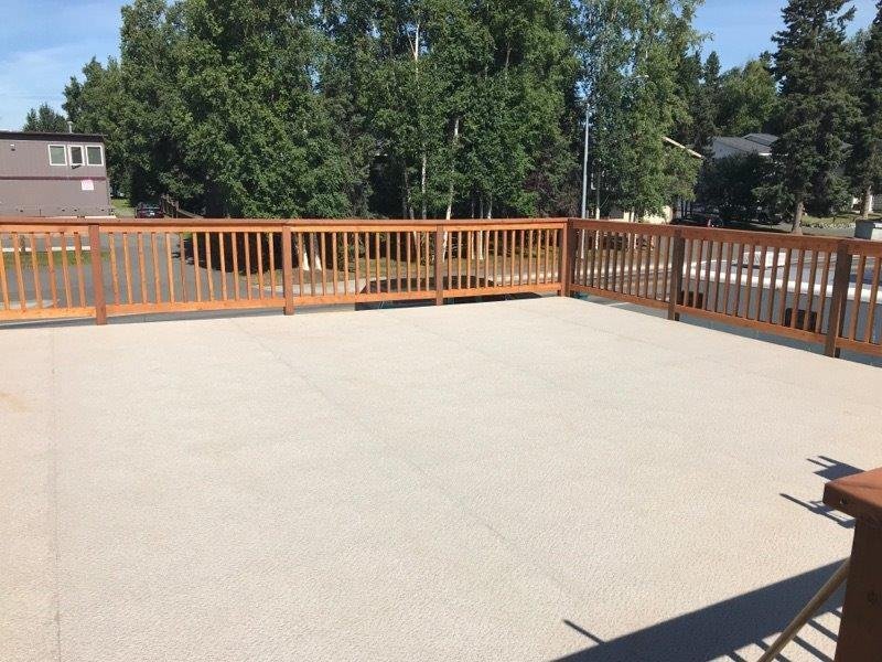 Finished DeckRite vinyl deck in Anchorage, Alaska