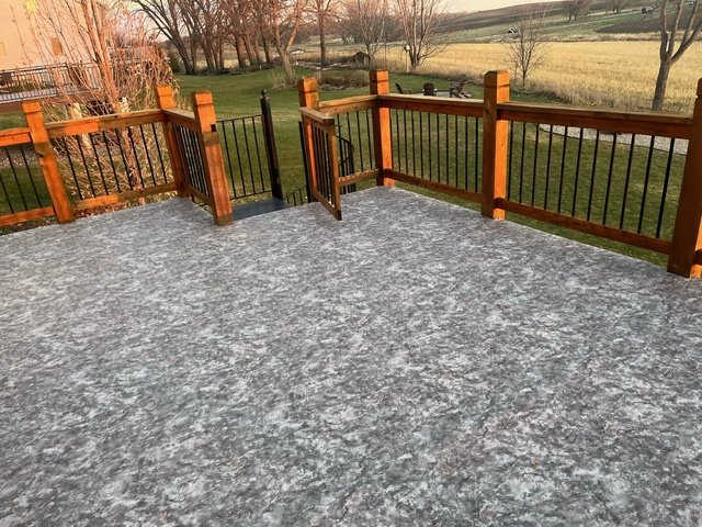 Lakewood Marble vinyl surface in Lakeville, Minnesota