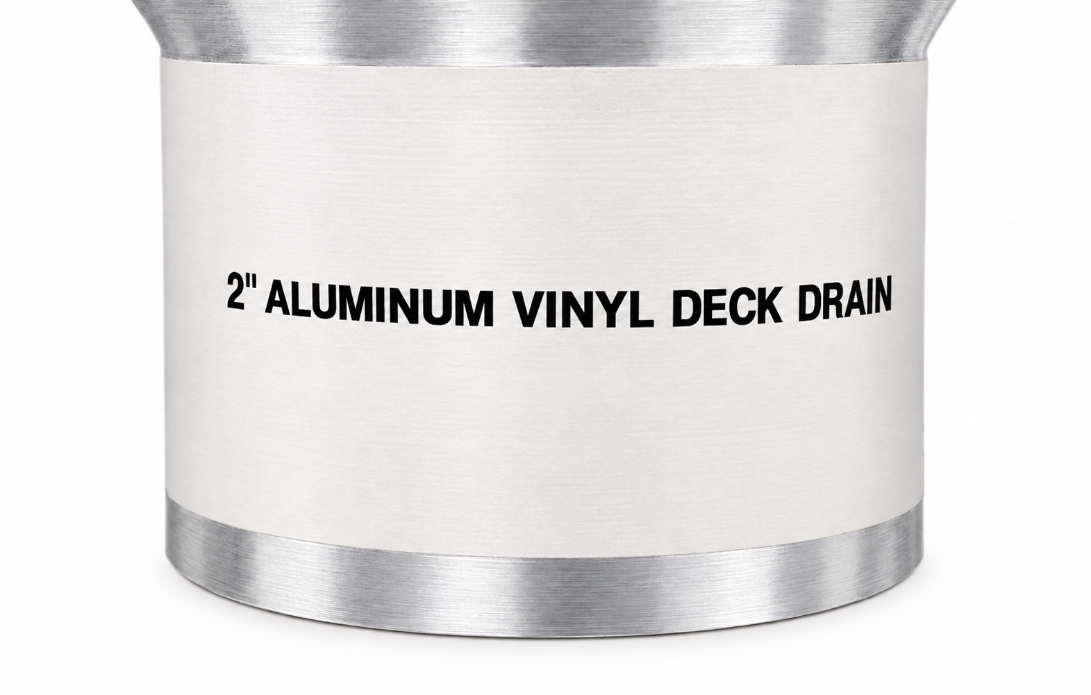 2 inch aluminum vinyl deck drain