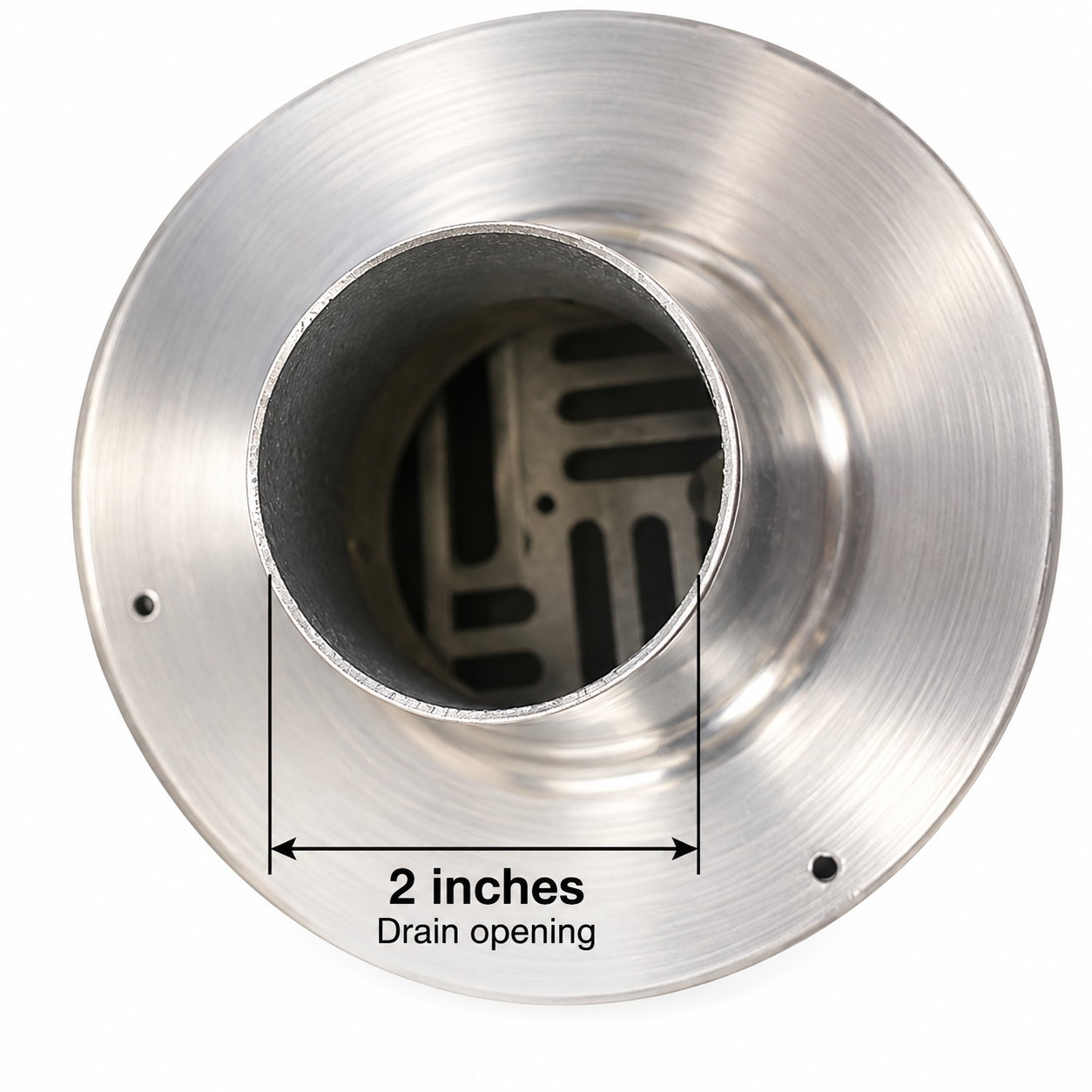PVC coated drain 2 inch drain opening