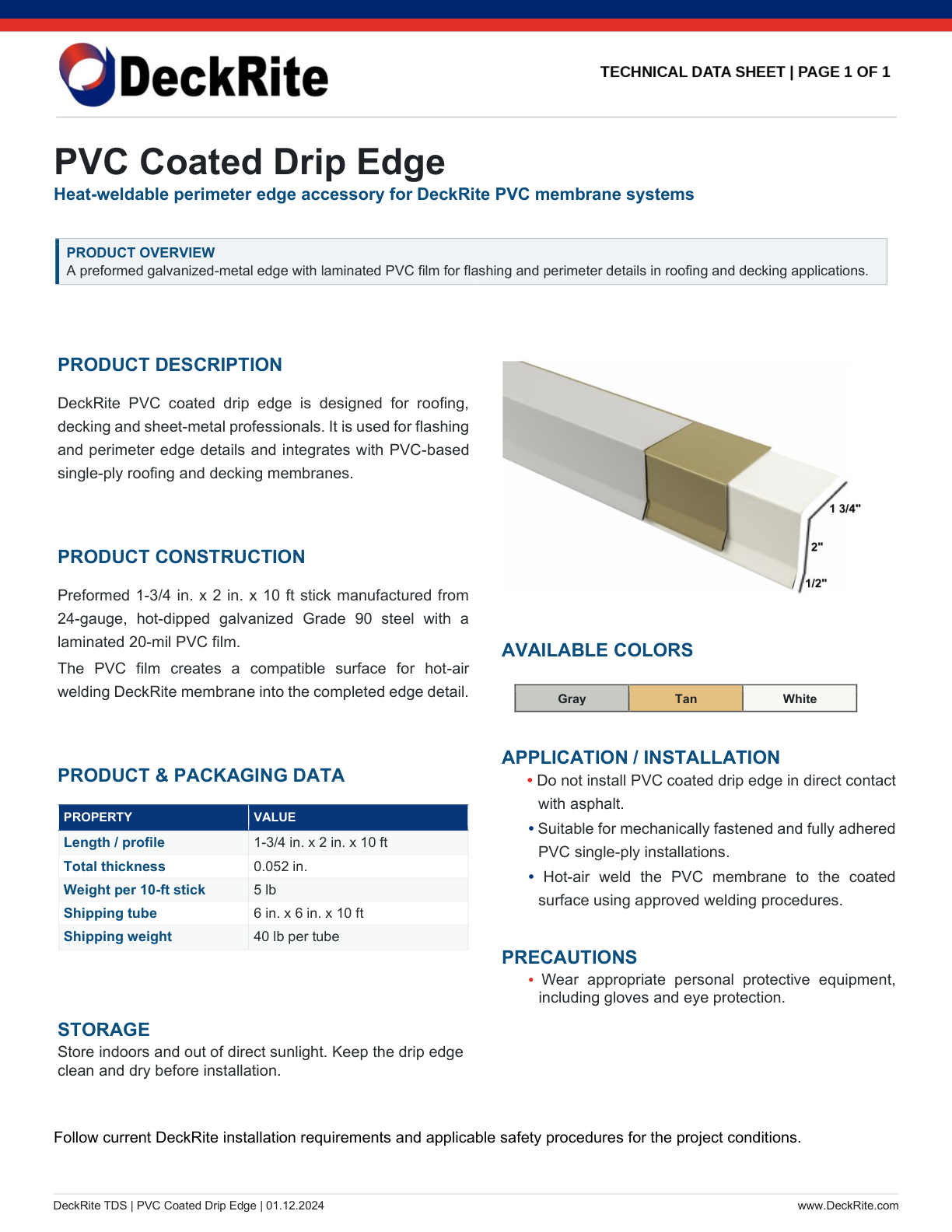 PVC Coated Drip Edge preview