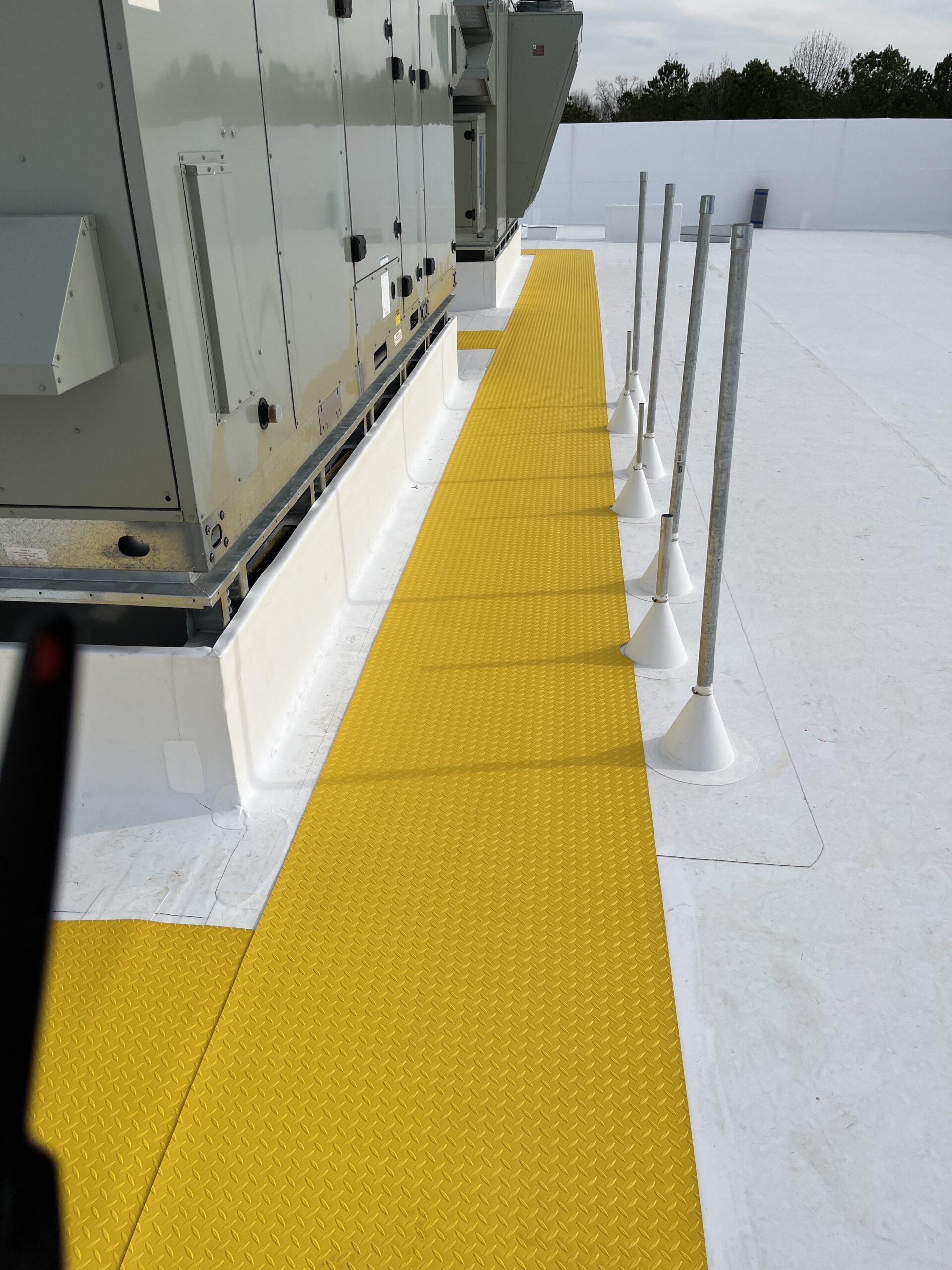 ProGuard walk tread installed on a commercial roof